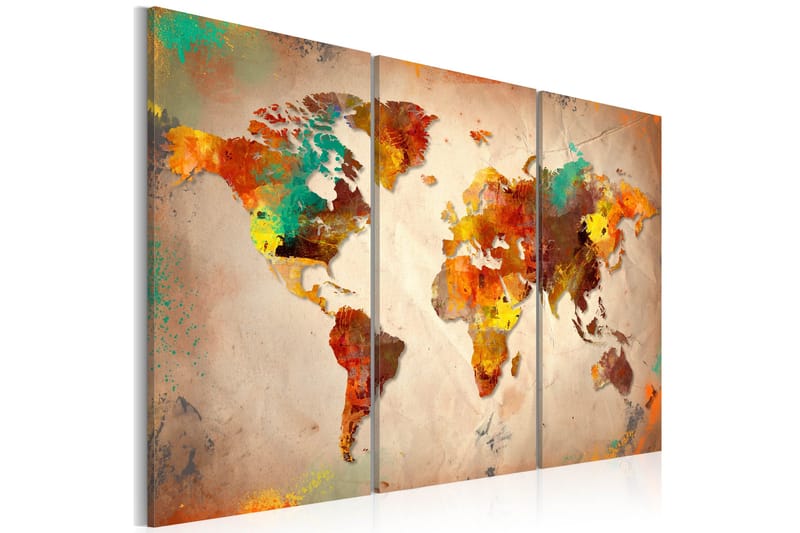 Tavla Painted World triptych 90x60, Artgeist sp. z o. o.
