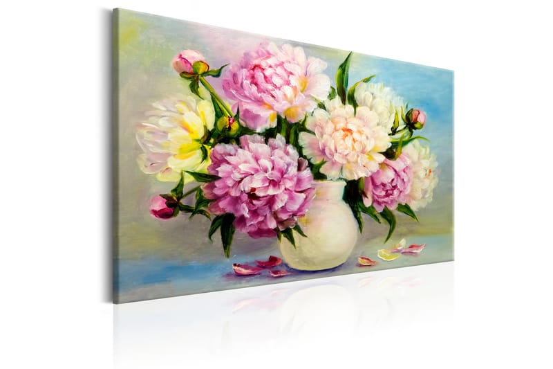 TAVLA Peonies: Bouquet of Happiness 120x80 - Artgeist sp. z o. o. - Inredning & dekor - Tavlor & konst - Canvastavla