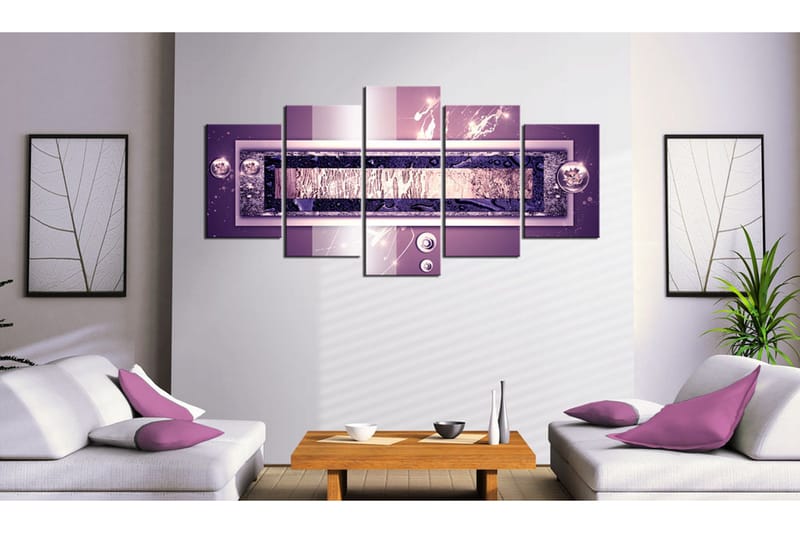 Tavla Purple Cascade 200x100 - Artgeist sp. z o. o. - Inredning & dekor - Tavlor & konst - Canvastavla
