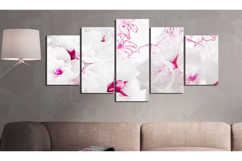 Tavla Pink Gossamer 200x100 - Artgeist sp. z o. o. - Inredning & dekor - Tavlor & konst - Canvastavla