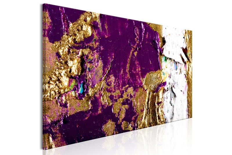 TAVLA Purple Wave (1 Part) Narrow 135x45 - Artgeist sp. z o. o. - Inredning & dekor - Tavlor & konst - Canvastavla