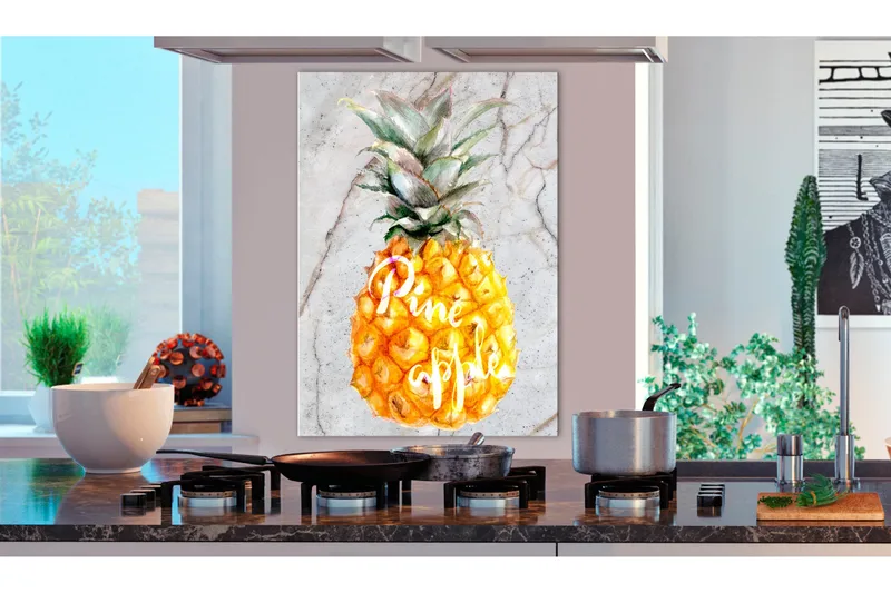 Tavla Pineapple and Marble (1 Part) Vertical 40x60, Artgeist sp. z o. o.