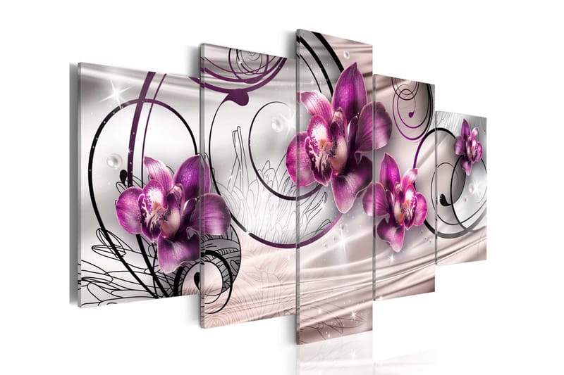 Tavla Pearl Flight 200X100 Lila|Rosa, Artgeist sp. z o. o.