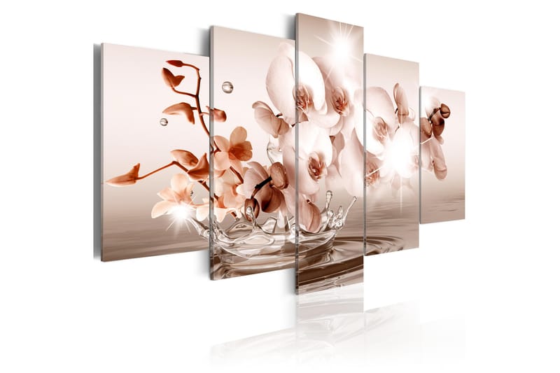 Tavla Poetry Of Moment 100X50 Rosa|Flerfärgad|Vit, Artgeist sp. z o. o.