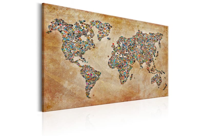 Tavla Postcards from the World 60x40 - Artgeist sp. z o. o. - Inredning & dekor - Tavlor & konst - Canvastavla