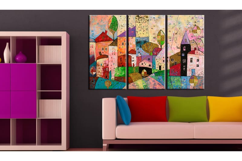 Tavla Picturesque Small Town 120x80, Artgeist sp. z o. o.