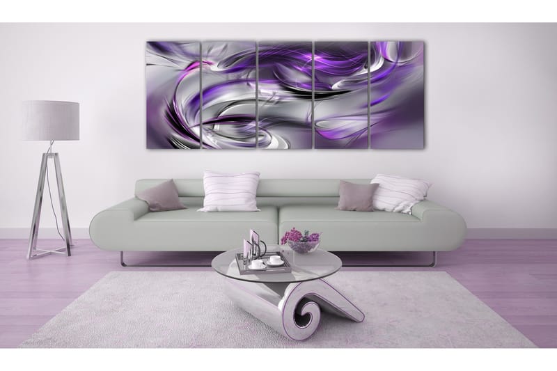 Tavla Purple Gale 225x90 - Artgeist sp. z o. o. - Inredning & dekor - Tavlor & konst - Canvastavla