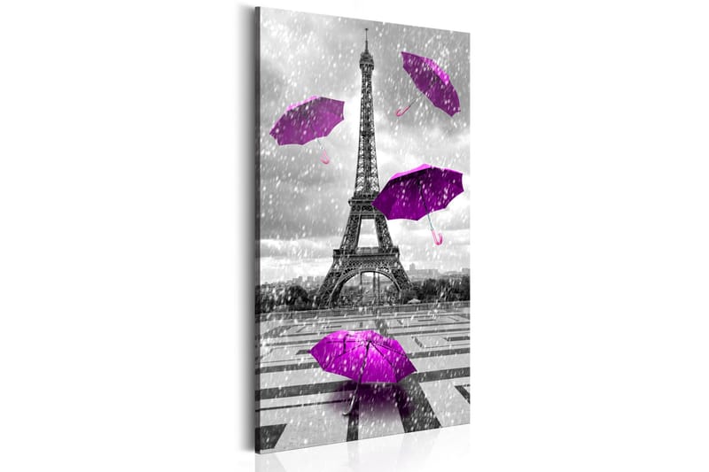 Tavla Paris: Purple Umbrellas 60x120 - Artgeist sp. z o. o. - Inredning & dekor - Tavlor & konst - Canvastavla