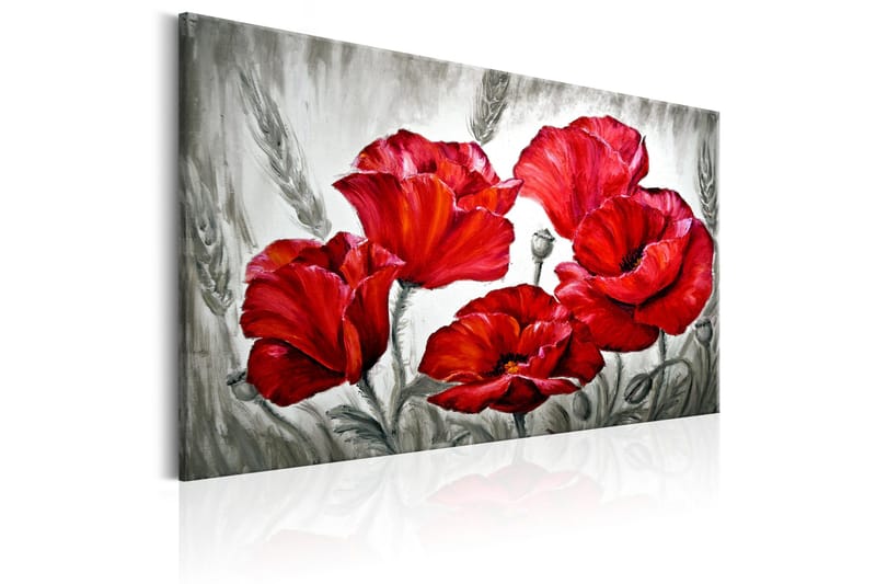 Tavla Poppies in Wheat 60x40 - Artgeist sp. z o. o. - Inredning & dekor - Tavlor & konst - Canvastavla