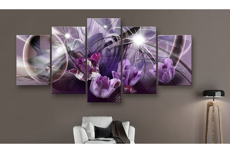 Tavla Purple Of Tulips 200x100 - Artgeist sp. z o. o. - Inredning & dekor - Tavlor & konst - Canvastavla