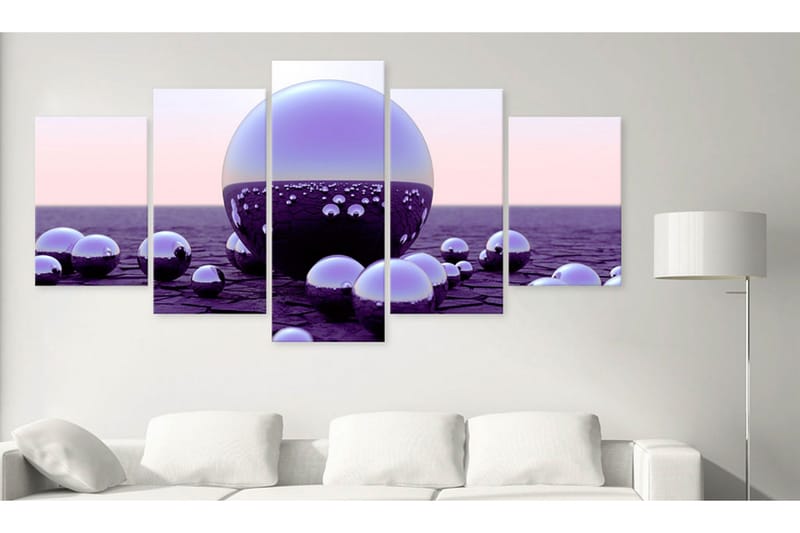 Tavla Purple Balls 100x50 - Artgeist sp. z o. o. - Inredning & dekor - Tavlor & konst - Canvastavla