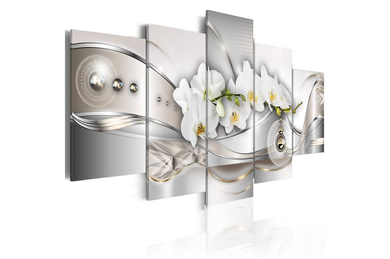 Tavla Pearl Dance Of Orchids 100X50 Vit - Artgeist sp. z o. o. - Inredning & dekor - Tavlor & konst - Canvastavla