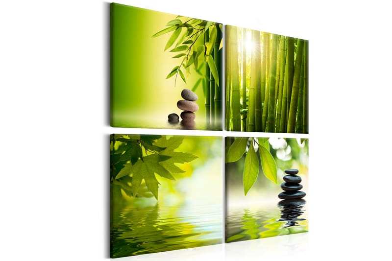 Tavla Peace 40X40 Vit - Artgeist sp. z o. o. - Inredning & dekor - Tavlor & konst - Canvastavla