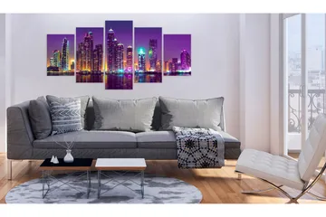 Tavla Purple Nights 200x100 - Artgeist sp. z o. o. - Inredning & dekor - Tavlor & konst - Canvastavla