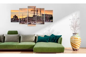 Tavla Port Of Hamburg 100x50 - Artgeist sp. z o. o. - Inredning & dekor - Tavlor & konst - Canvastavla