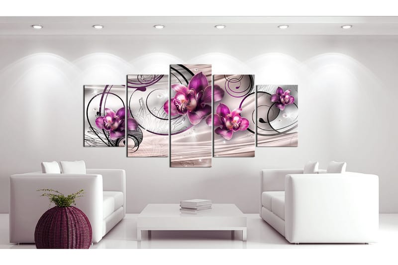 Tavla Pearl Flight 200X100 Lila|Rosa - Artgeist sp. z o. o. - Inredning & dekor - Tavlor & konst - Canvastavla