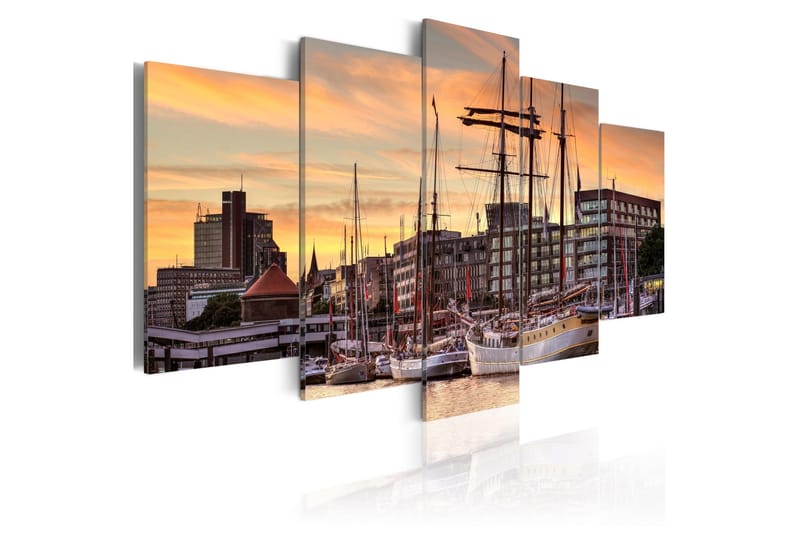 Tavla Port Of Hamburg 100x50, Artgeist sp. z o. o.