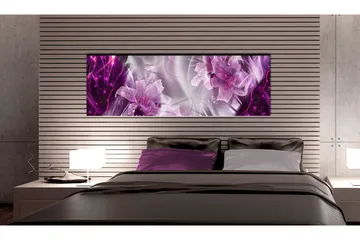 Tavla Purple Flames 120x40 - Artgeist sp. z o. o. - Inredning & dekor - Tavlor & konst - Canvastavla