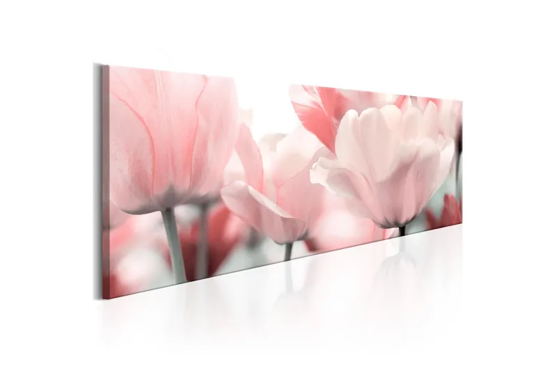 Tavla Pink Tulips 150X50 Rosa, Artgeist sp. z o. o.