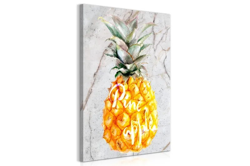 Tavla Pineapple and Marble (1 Part) Vertical 40x60 - Artgeist sp. z o. o. - Inredning & dekor - Tavlor & konst - Canvastavla