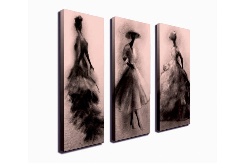 Väggdekor Canvas Målning 3 Delar - Inredning & dekor - Tavlor & konst - Canvastavla