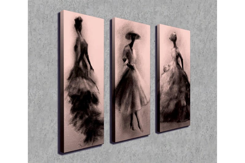 Väggdekor Canvas Målning 3 Delar - Inredning & dekor - Tavlor & konst - Canvastavla