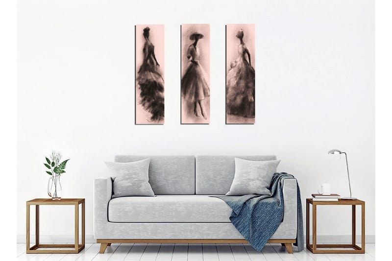 Väggdekor Canvas Målning 3 Delar - Inredning & dekor - Tavlor & konst - Canvastavla