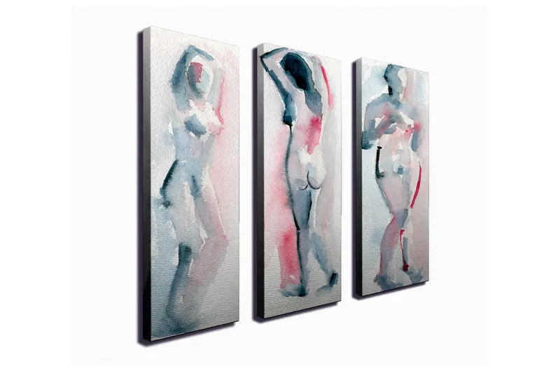 Väggdekor Canvas Målning 3 Delar