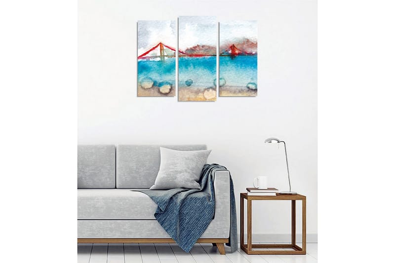 Väggdekor Canvas Målning 3 Delar - Inredning & dekor - Tavlor & konst - Canvastavla