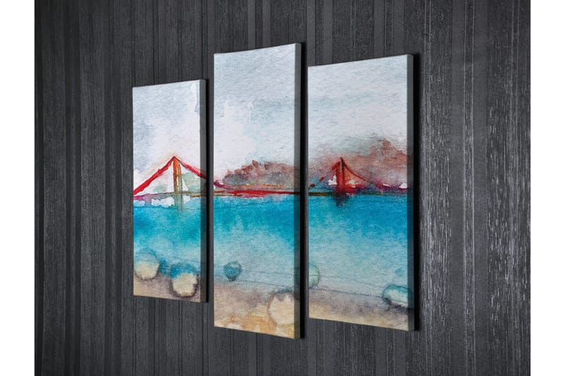 Väggdekor Canvas Målning 3 Delar - Inredning & dekor - Tavlor & konst - Canvastavla