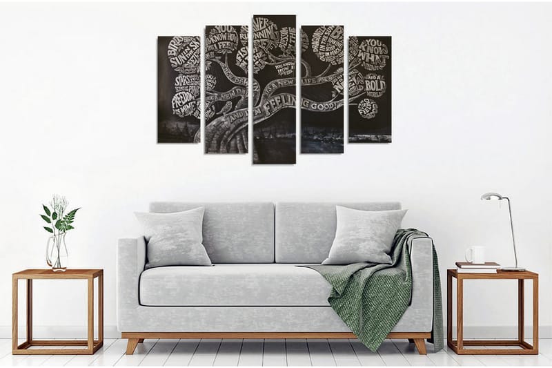 Väggdekor Canvas Målning 5 Delar - Inredning & dekor - Tavlor & konst - Canvastavla