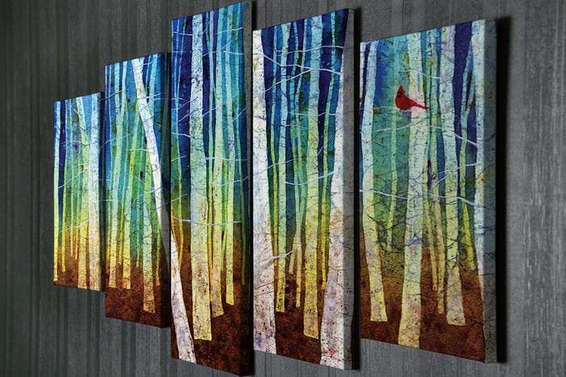 Väggdekor Canvas Målning 5 Delar - Inredning & dekor - Tavlor & konst - Canvastavla