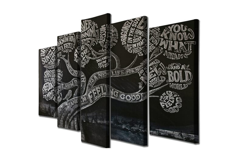 Väggdekor Canvas Målning 5 Delar