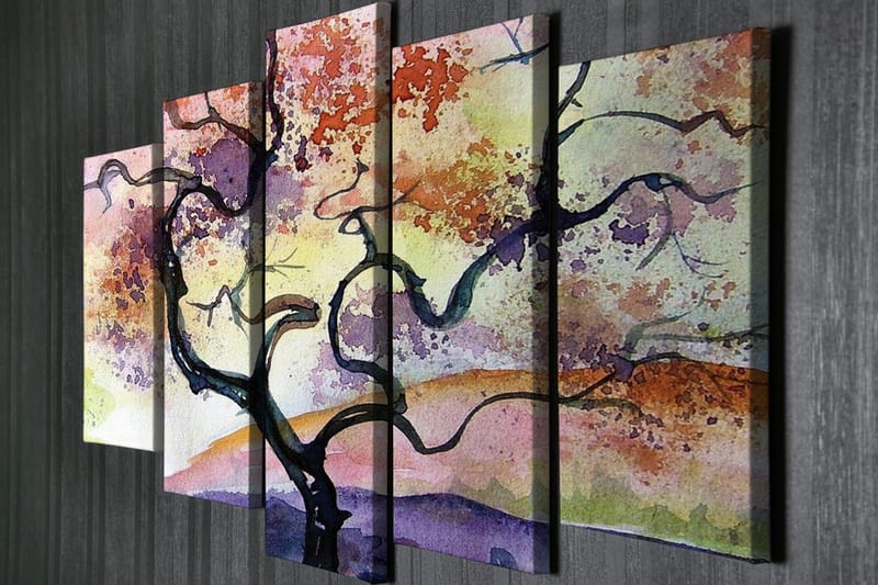 Väggdekor Canvas Målning 5 Delar - Inredning & dekor - Tavlor & konst - Canvastavla