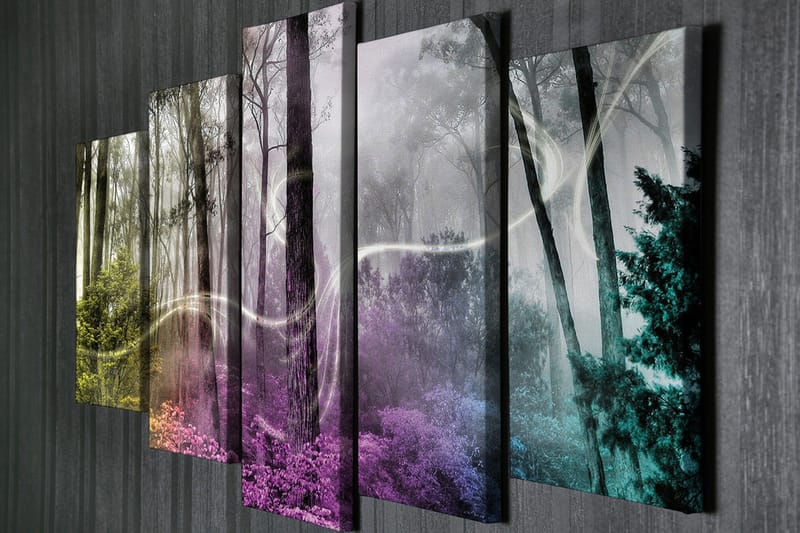 Väggdekor Canvas Målning 5 Delar - Inredning & dekor - Tavlor & konst - Canvastavla