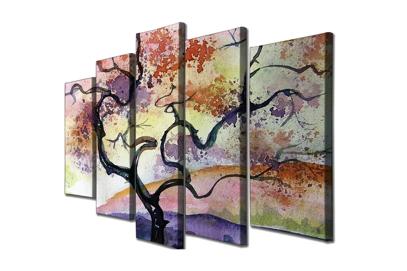 Väggdekor Canvas Målning 5 Delar