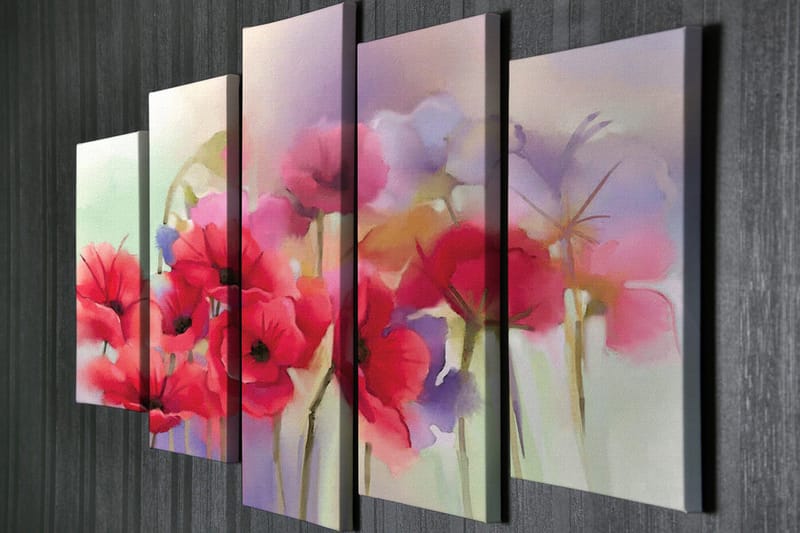 Väggdekor Canvas Målning 5 Delar - Inredning & dekor - Tavlor & konst - Canvastavla