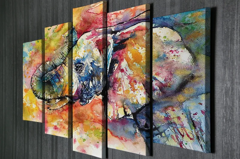 Väggdekor Canvas Målning 5 Delar - Inredning & dekor - Tavlor & konst - Canvastavla