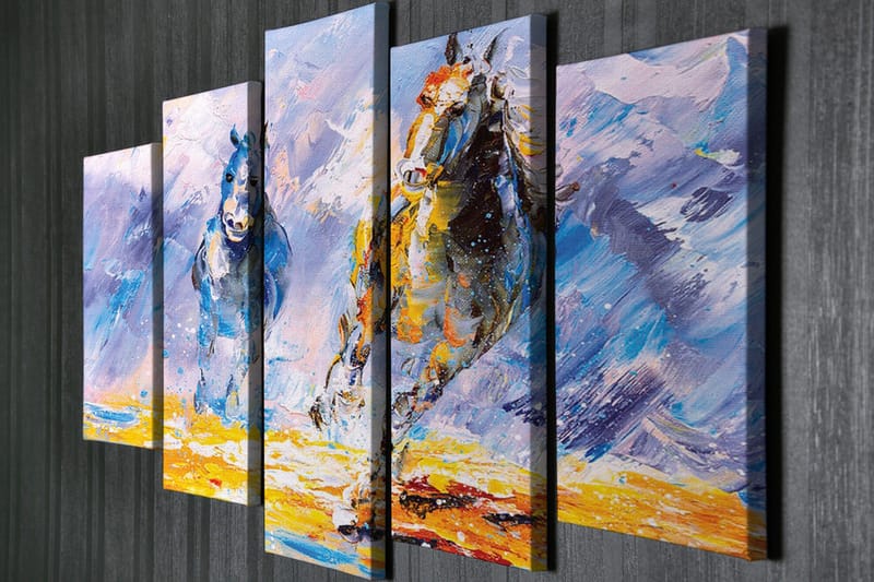 Väggdekor Canvas Målning 5 Delar - Inredning & dekor - Tavlor & konst - Canvastavla