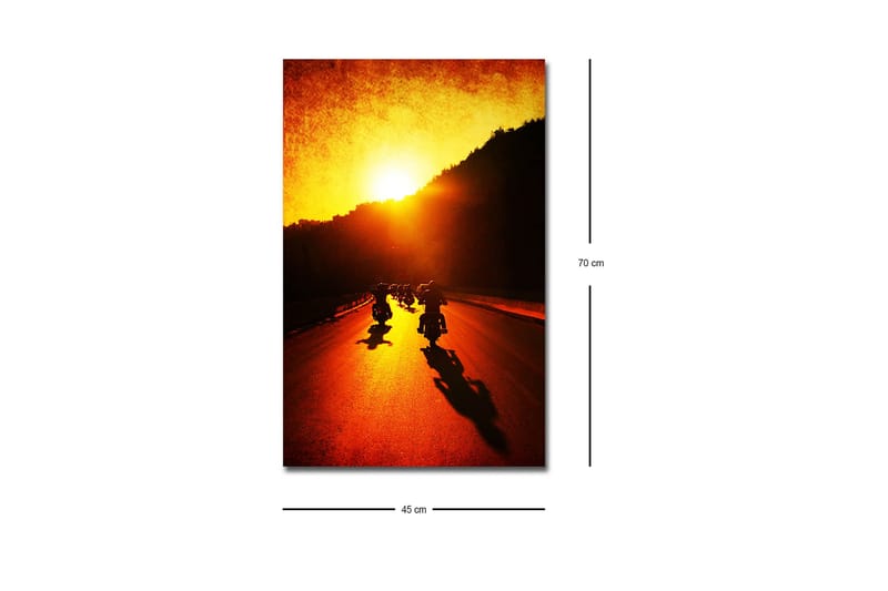 Väggdekor LED-belysning Canvas Målning - Inredning & dekor - Tavlor & konst - Canvastavla