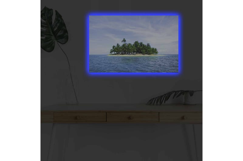 Väggdekor LED-belysning Canvas Målning - Inredning & dekor - Tavlor & konst - Canvastavla