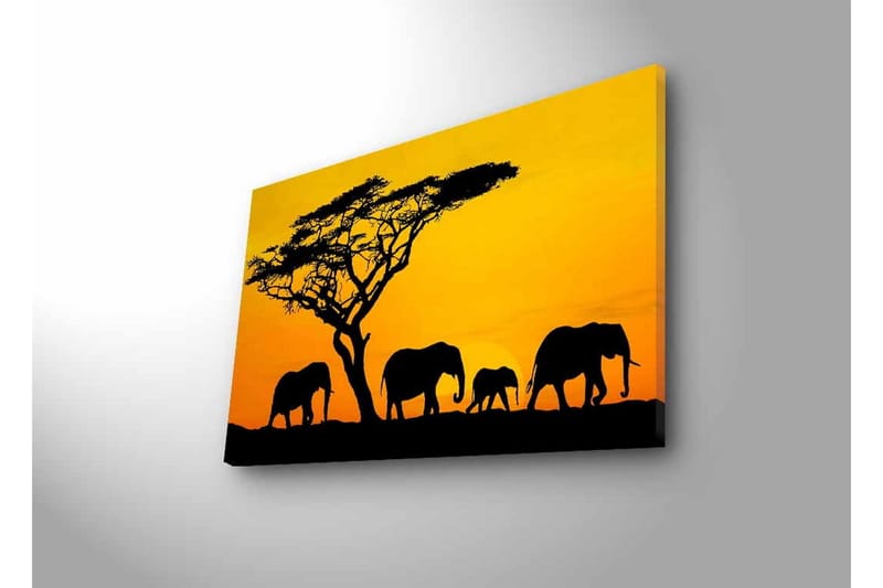 Väggdekor LED-belysning Canvas Målning - Inredning & dekor - Tavlor & konst - Canvastavla