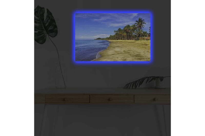 Väggdekor LED-belysning Canvas Målning - Inredning & dekor - Tavlor & konst - Canvastavla