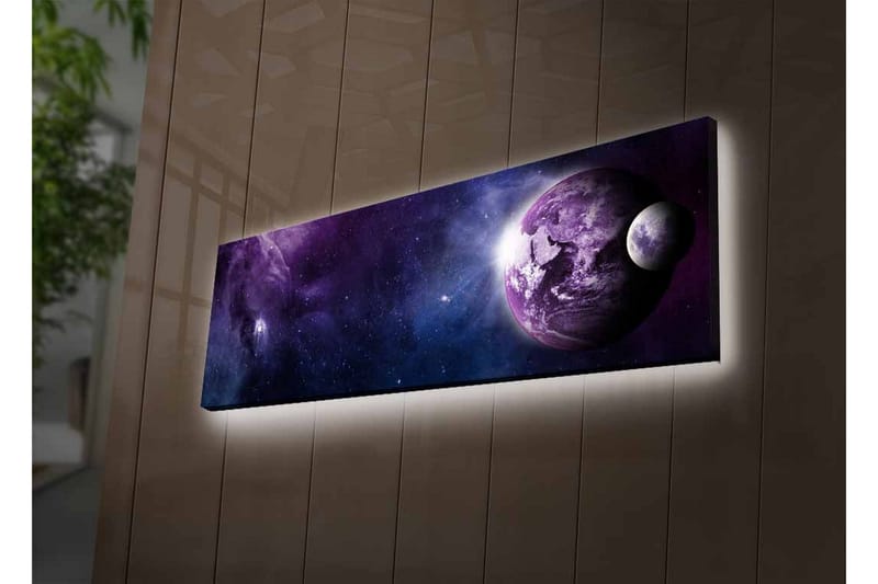 Väggdekor LED-belysning Canvas Målning - Inredning & dekor - Tavlor & konst - Canvastavla