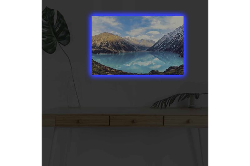 Väggdekor LED-belysning Canvas Målning - Inredning & dekor - Tavlor & konst - Canvastavla