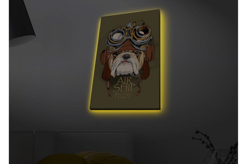 Väggdekor LED-belysning Canvas Målning - Inredning & dekor - Tavlor & konst - Canvastavla