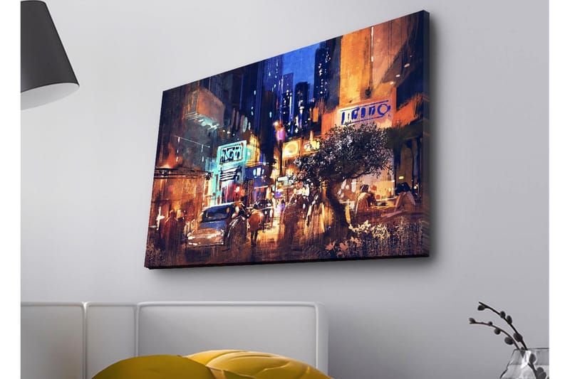Väggdekor LED-belysning Canvas Målning - Inredning & dekor - Tavlor & konst - Canvastavla