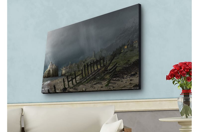 Väggdekor LED-belysning Canvas Målning - Inredning & dekor - Tavlor & konst - Canvastavla
