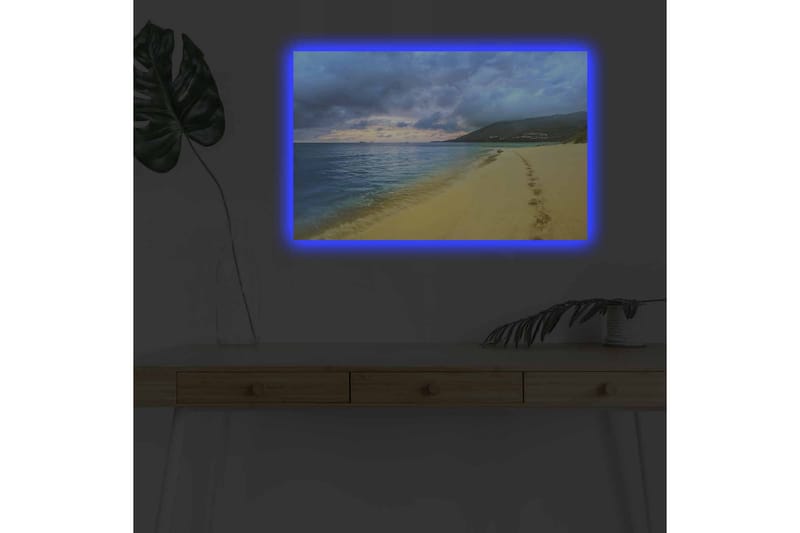 Väggdekor LED-belysning Canvas Målning - Inredning & dekor - Tavlor & konst - Canvastavla
