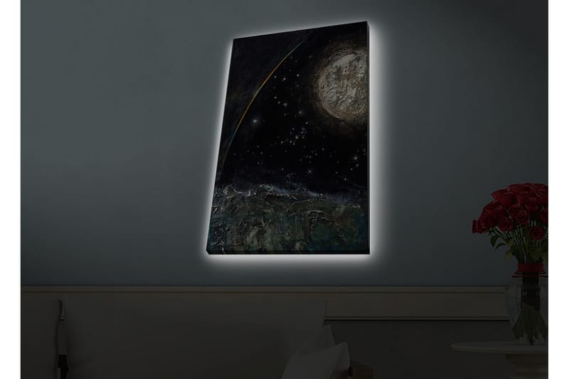 Väggdekor LED-belysning Canvas Målning - Inredning & dekor - Tavlor & konst - Canvastavla